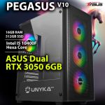 Computador Gaming - I5 10400F Rtx 3050 6GB 16GB RAM 512GB SSD S/SO Pegasus V10 Powered By Asus