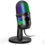 SPIRIT OF GAMER Microfone Gaming RGB Profissional Eko 400