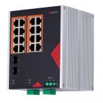 Safire Switch Industrial IP40 Fonte de alimentação AC 16 portas