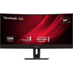 Monitor Viewsonic Vg3456c 34" 2k Va LED Curved Vermelho
