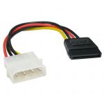 Cabo de alimentação essencial PcCom 4 pinos Molex/Sata 15 cm