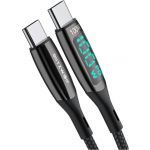Blitzwolf Cabo Usb-c Macho - Cabo Usb-c Macho C/ Ecrã Preto (1,8 Mts) - BW-TC231.8M