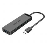 Vention Hub 5 em 1 C/ 4 Portas usb 3.0 e USB-C - Tgkbb