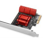 AXAGON Controlador PCIe Controller 6x internal SATA 6G port + LP
