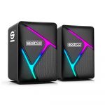 Sparco SPSPEAKERS Colunas Gaming com LED RGB Pretas