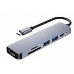 3Go Hub USB 3.0 - Type C - UBS-A + CR + HDMI 4K HUB3UCRH4K - HUB3GOHUB3UCRH4K