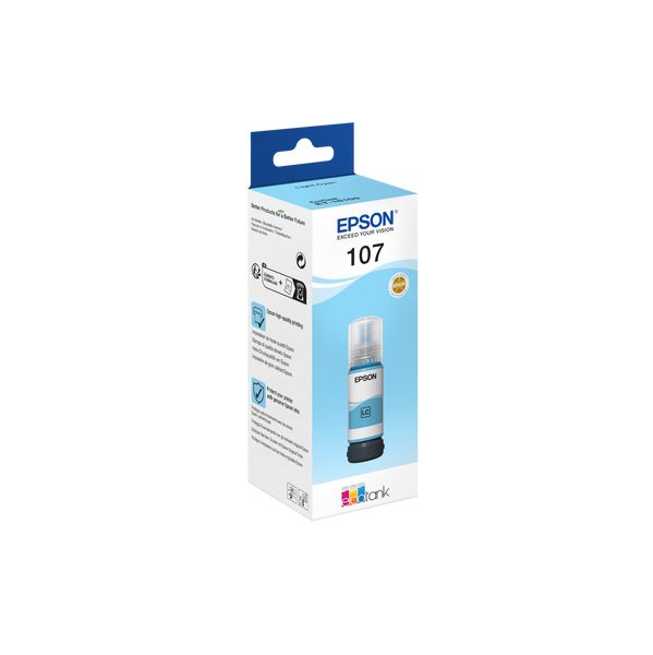 Tinteiro Epson Recarga de Tinta 107 Ciano Claro