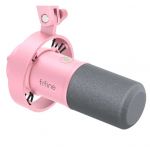 Fifine Microfone Dinâmico XLR Studio K688 USB Rosa