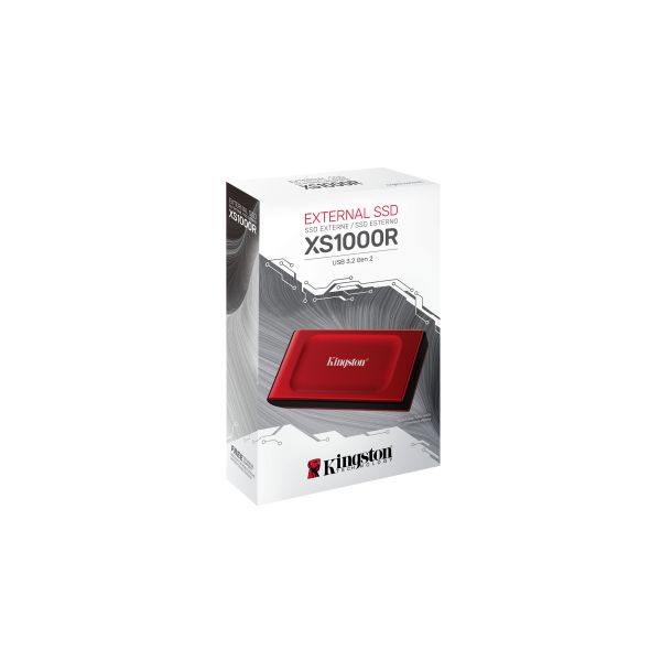 Disco Externo SSD Kingston XS1000 2TB Vermelho