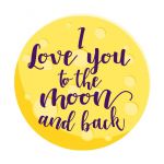 Cerdá Toalha Redonda I Love You To The Moon And Back Microfibra