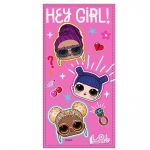 LOL Toalha de Praia Hey Girl Rosa