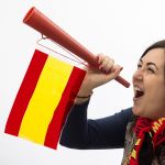 Vuvuzela com a Bandeira da Espanha - V0000183