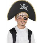 Smiffys Chapéu Capitão Pirata Preto Criança - 220022654