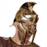 Capacete Romano Gladiador Dourado S1122819