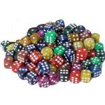 Blackfire Assorted Marble D6 Dice 16 mm - BF91638