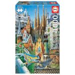 Educa Puzzle 1000 Peças - Mini Gaudi Collage - 11874