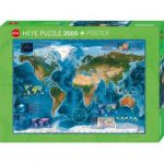 Heye Puzzle 2000 Peças - Satellite Map - 29797