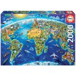 Educa Puzzle 2000 Peças - Símbolos do Mundo - 17129
