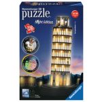 Ravensburger Puzzle 3D 216 Peças - Torre Pisa Night Edition - 12515