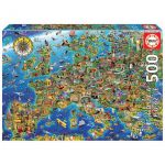 Educa Puzzle Mapa da Europa - 500 peças - 17962