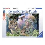 Ravensburger Puzzle Lobos ao Luar de 3000 Peças - 17033
