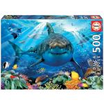 Educa Puzzle 500 Peças - Tubarão Branco - 18478