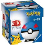 Ravensburger 3D Puzzle-ball Pokémon Pokéballs Superball 55 peças - 96839