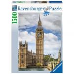 Ravensburger Puzzle o Gato Engraçado No Big Ben de 1500 Peças