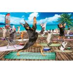 Eurographics Puzzle Yoga com Cães e Gatos Xxl de 500 Peças