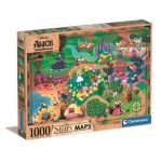 Clementoni Puzzle 1000 Peças Disney Maps Alice