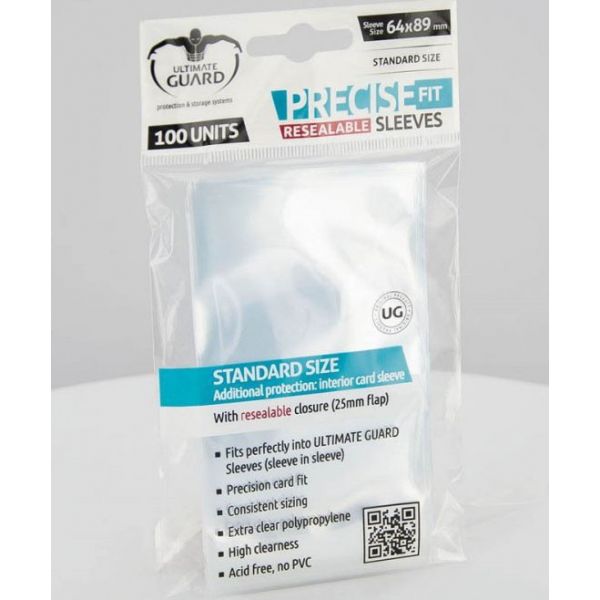 Precise-Fit Sleeves, Transparent, 100, Standard