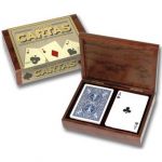 Olivo Baralho de Cartas Retro com Caixa de Madeira