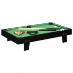 Mini mesa de bilhar 92x52x19 cm preto e verde - 92500