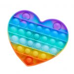 Fidget Bolhas sensorial anti-stress pop pop em silicone Coração