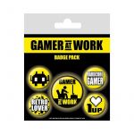 Pyramid International Gaming Gamer At Work Set 5 Pin Badges