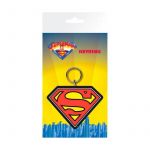 Gbeye Dc Comics Superman Logo Rubber Keychain
