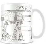Pyramid Star Wars AT-AT Sketch mug