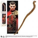 Noble Collection Harry Potter Viktor Krum Wand + Bookmark 3D