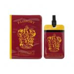 Etiqueta de bagagem e capa de passaporte Harry Potter Gryff
