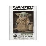 Star Wars Poster 3D the Mandalorian Wanted Baby Yoda