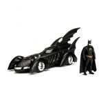 Réplica Batmobile Metal 1:24 1995 Batman Forever Com Figura