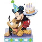 Disney Figura Enesco Mickey Y Pluto de Cumpleaos