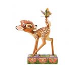 Enesco Figura Decorativa de Bambi Con Mariposas