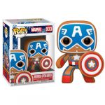 Funko POP! Marvel: Holiday - Gingerbread Captain America #933