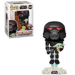 Funko POP! Star Wars - The Mandalorian - Dark Trooper with Grogu Special Edition & Glows in the Dark #488