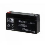 Mw Power Mw Power: Pb 6V 1.3Ah Gel Battery (0.31kg, Max. Charge Curr. 0.3A, Max. Discharge Curr. 15A) MWS/6V1.3AH