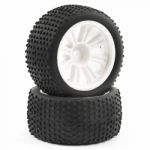 Pneu Ftx Comet Truggy Front Mounted Tyre & Wheel White Ftx9069w