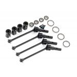 Traxxas Driveshafts, steel constant-velocity (assembled) (4)