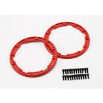Traxxas Sidewall Protector, Beadlock Style (red) (2) - 96713