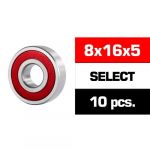 Ultimate Racing Bearing 8X16X5MM Select "hs" Rubber Sealed Set (10PCS.) - UR7806